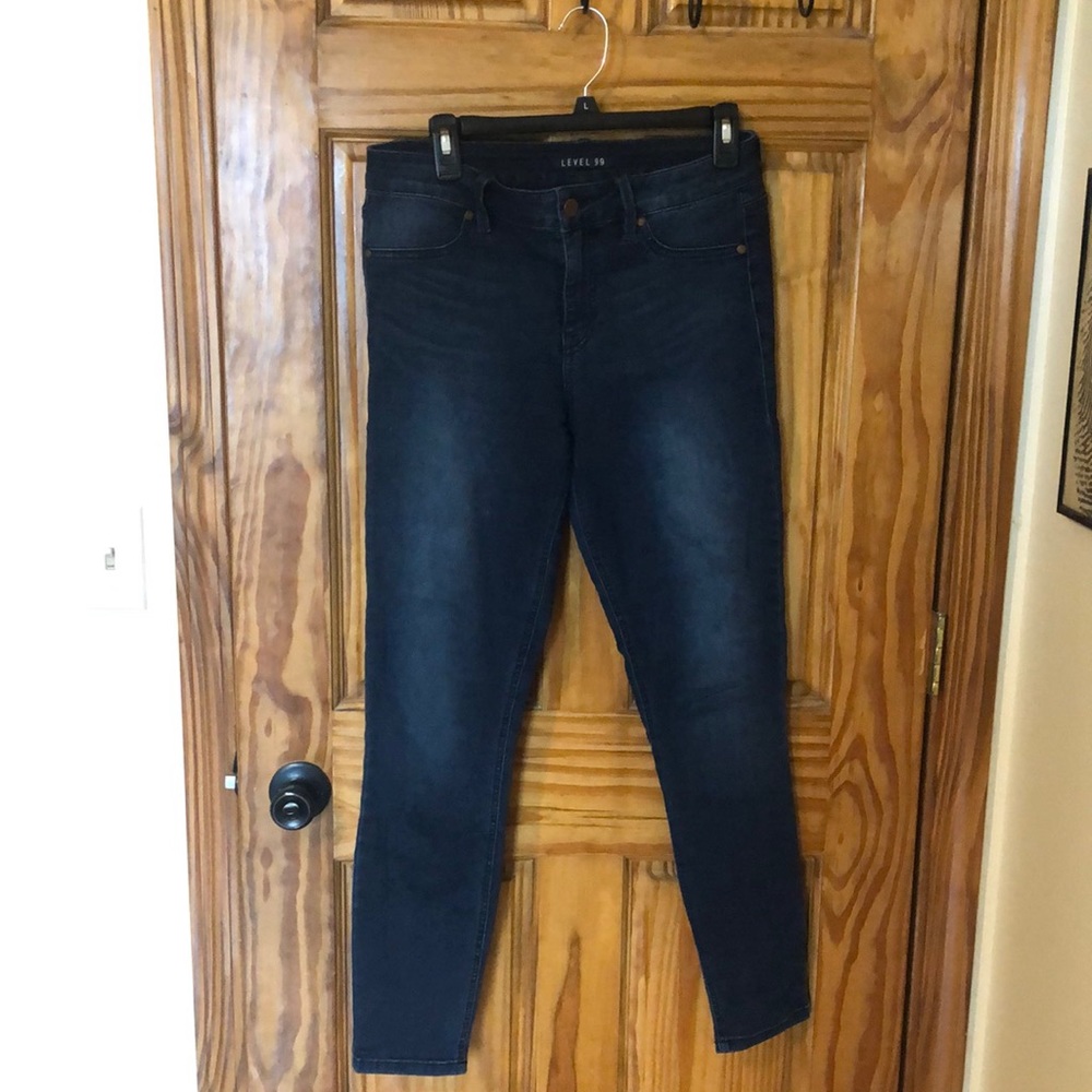 Blue stretch skinny jeans size 30 level 99